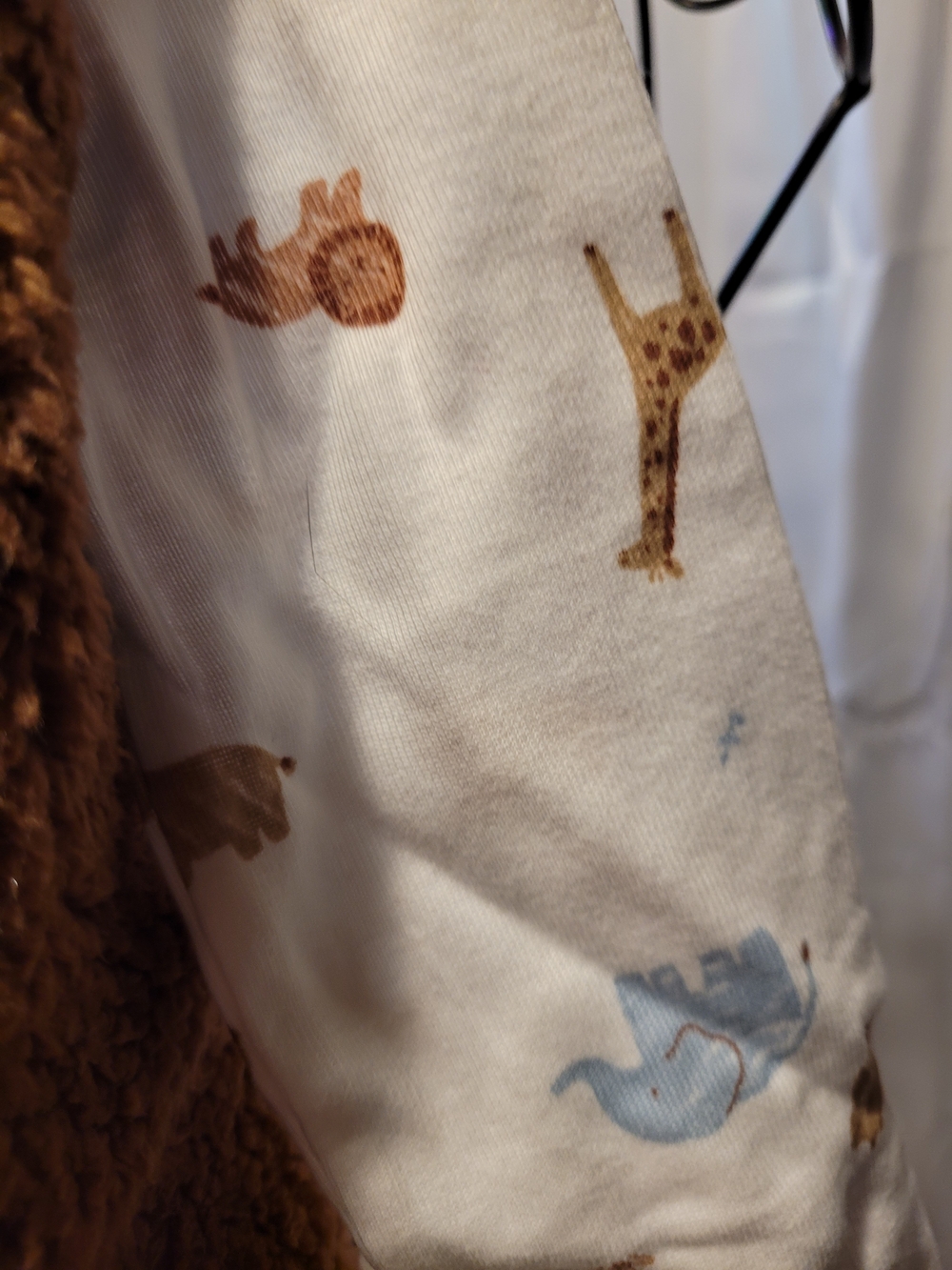 Carters Brown Sherpa Vest & Safari Bodysuit Set - Picture 4 of 5
